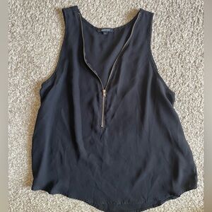 Black Blouse with Gold Detailing